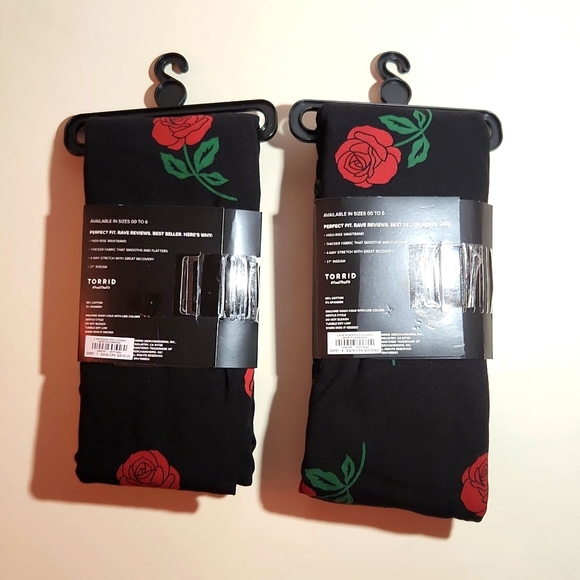 ❤️NWT VINTAGE TORRIID LEGGING - POCKETS ROSE PRINT FLORAL PRINT - PLUS SIZE - Picture 4 of 9